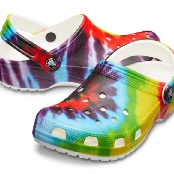 CROCS | Shoes | New Crocs Classic Tiedye Graphic Clog Shoes  display picture 3